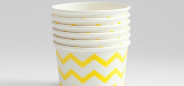 Ice Cream Cup Yellow Chevron 2048x